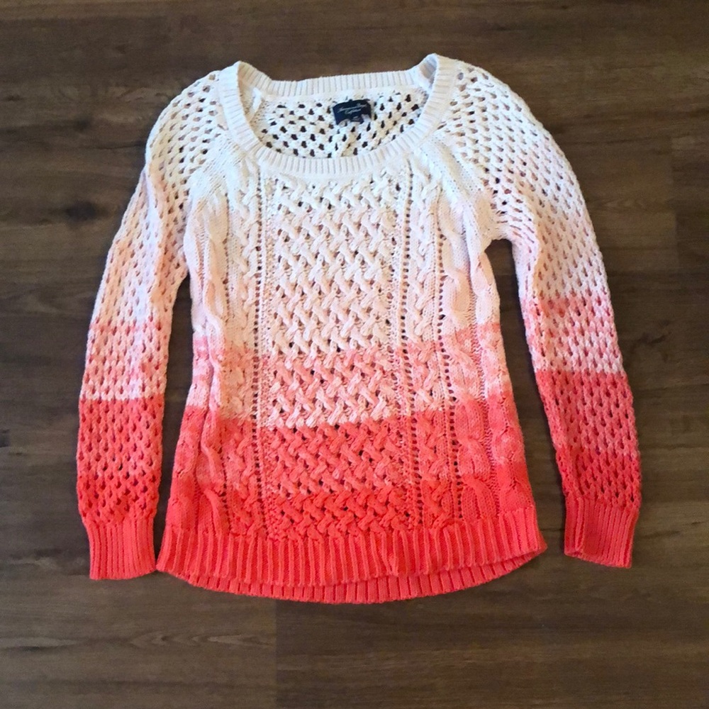 American Eagle Pink Ombré Sweater